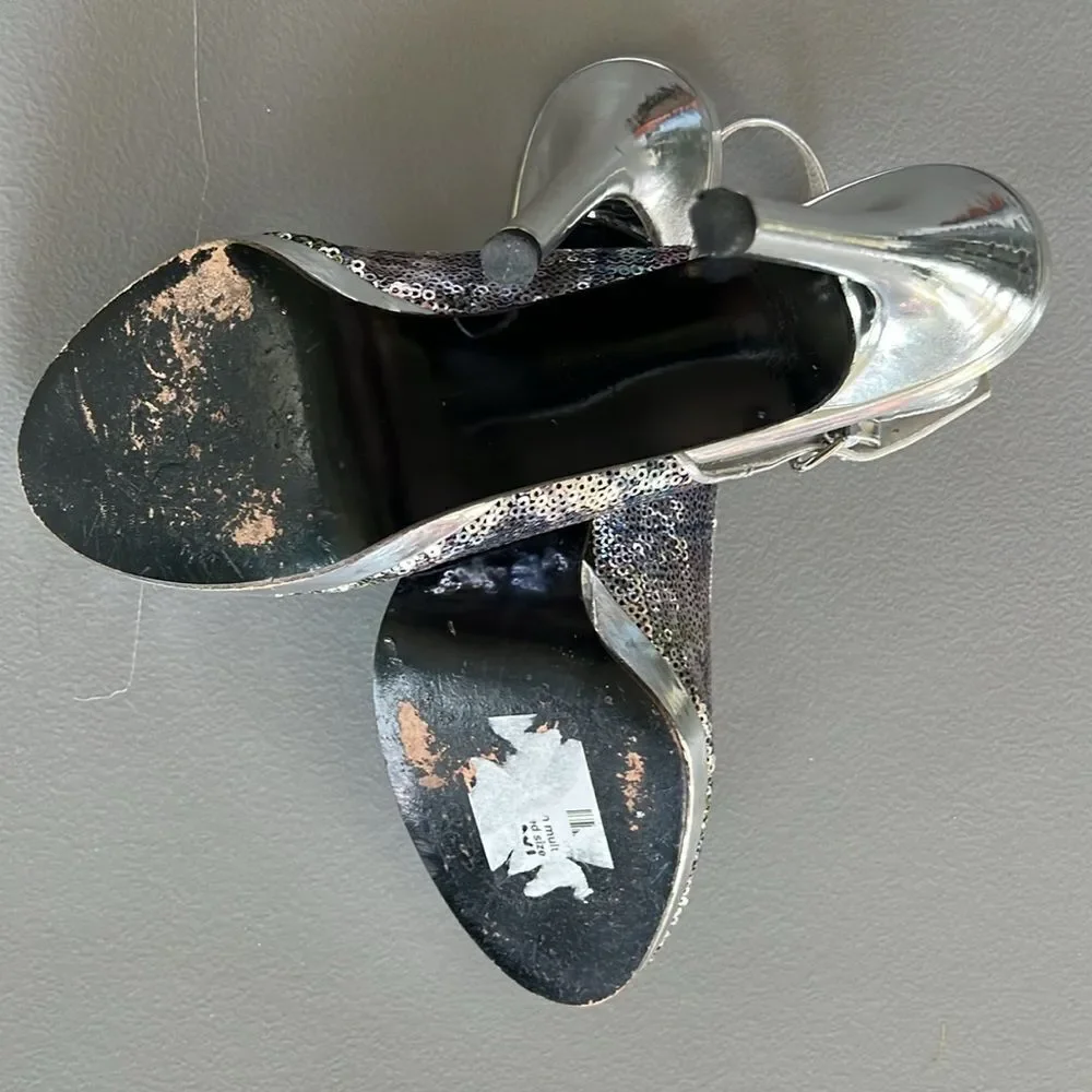 Stuart Weitzman Sequin Heels - 9.5